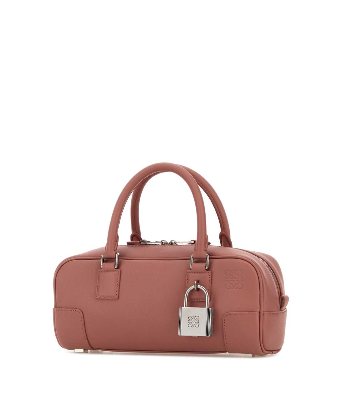 LOEWE Розовая кожаная сумка с короткими ручками, фото 2