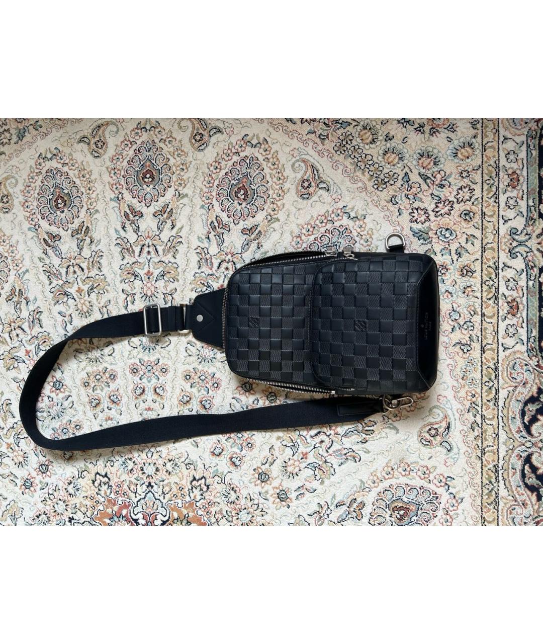 LOUIS VUITTON Черная сумка на плечо из искусственной кожи, фото 2