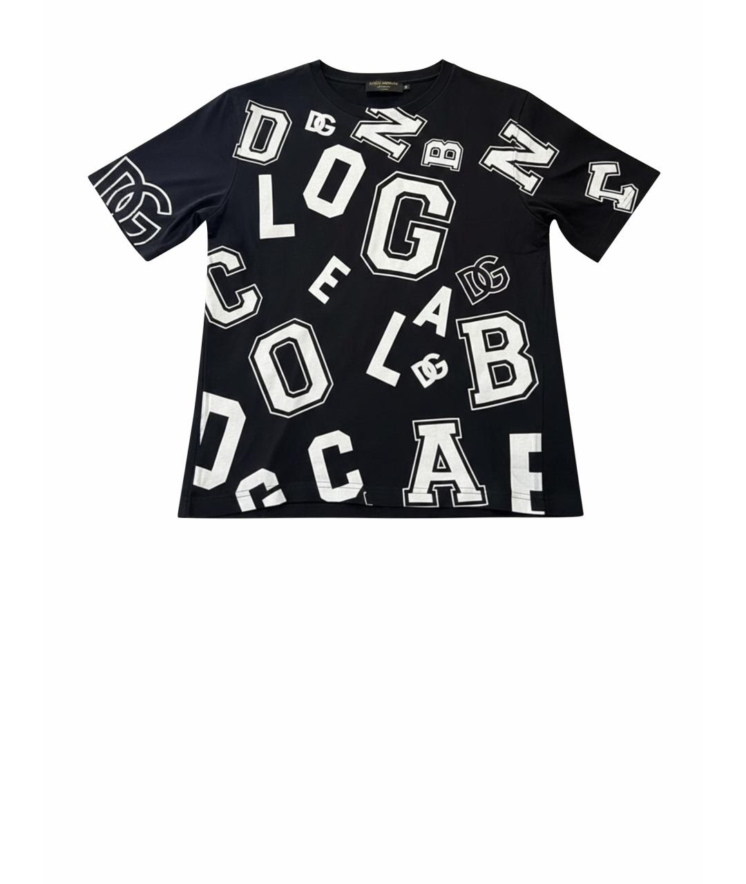 DOLCE&GABBANA Черная хлопковая футболка, фото 1