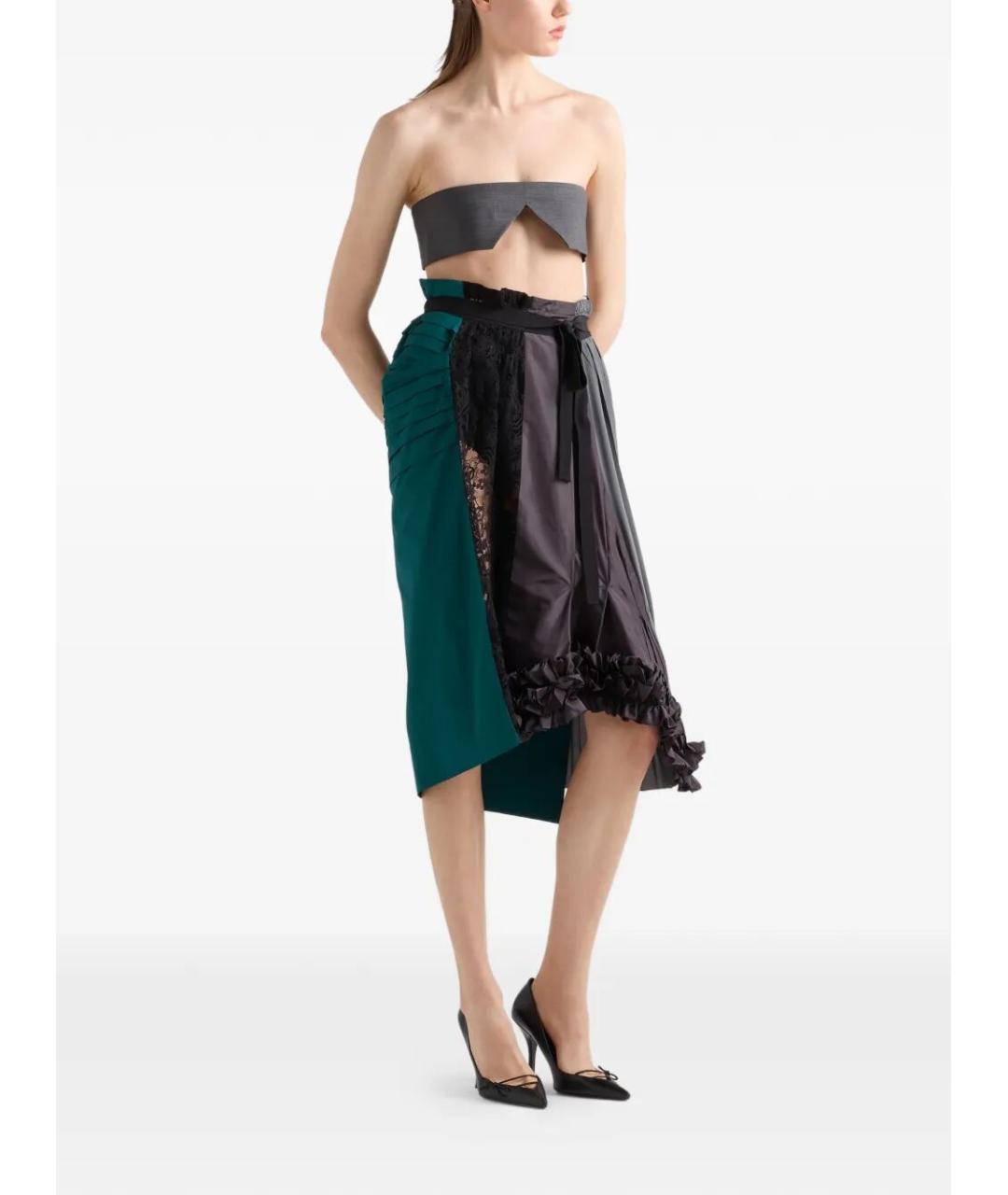 PRADA Хлопковая юбка миди, фото 3