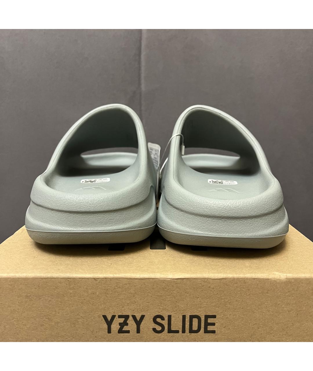 ADIDAS YEEZY Серые резиновые шлепанцы, фото 6