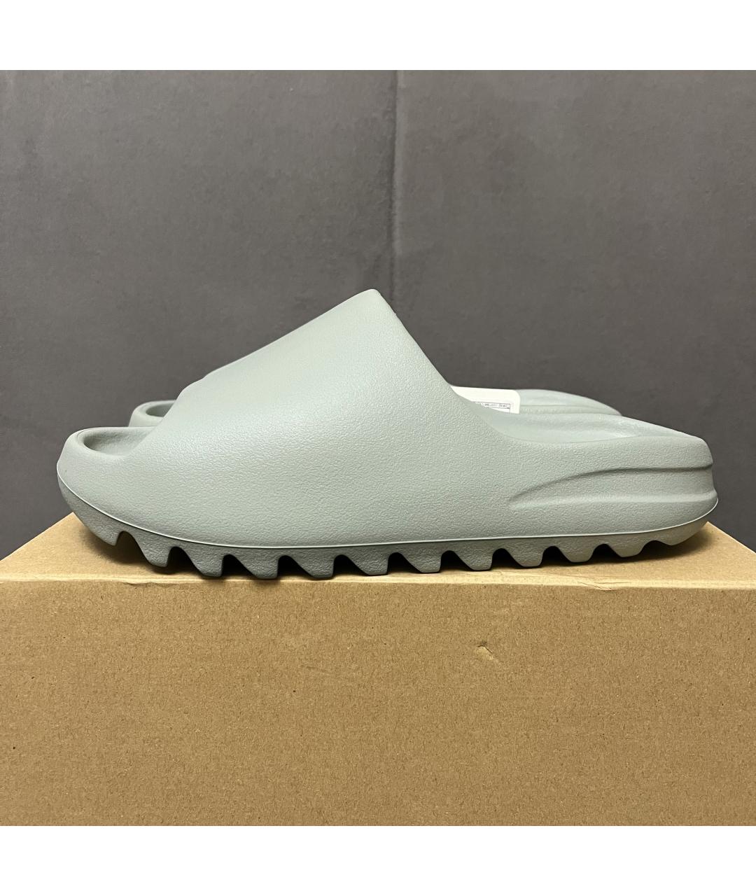 ADIDAS YEEZY Серые резиновые шлепанцы, фото 2