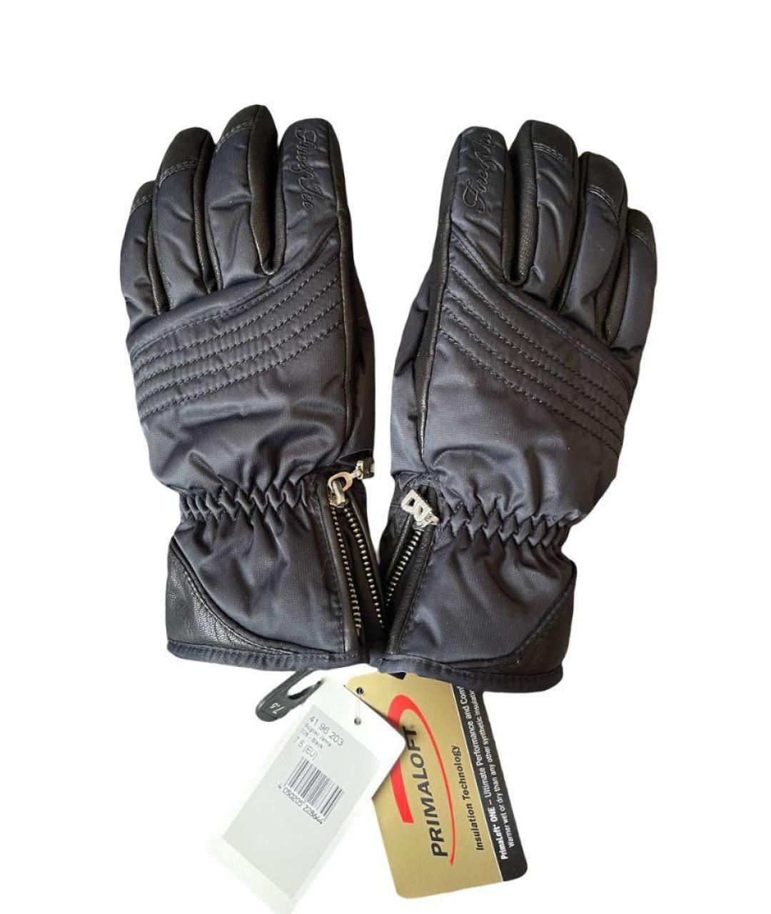 BOGNER Черные кожаные перчатки, фото 5