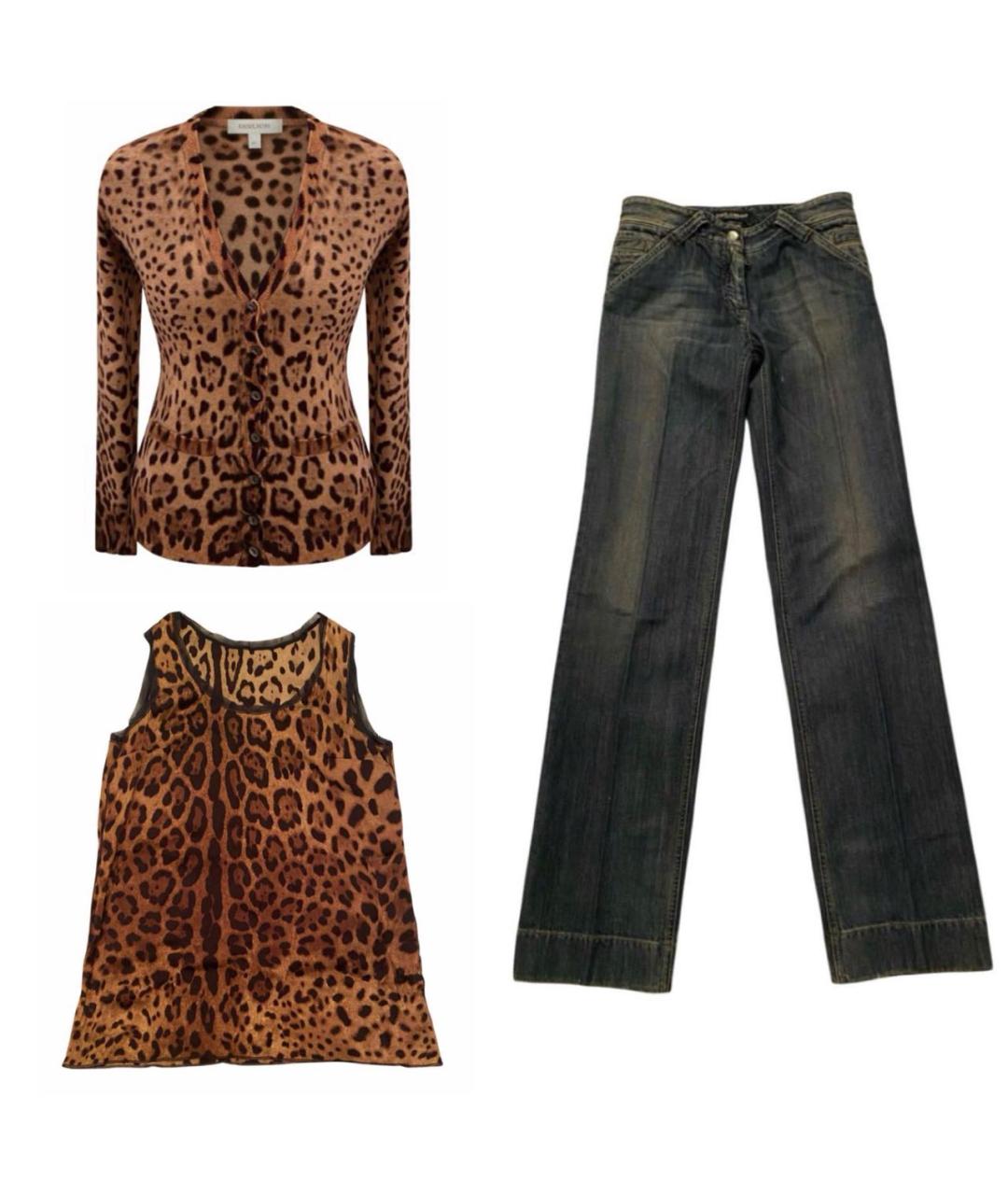 DOLCE&GABBANA Коричневый костюм с брюками, фото 9