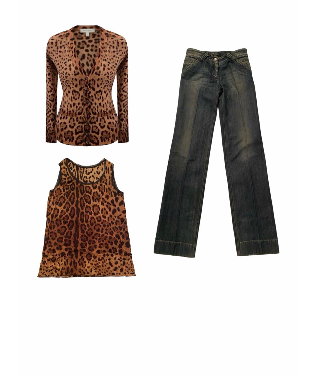 DOLCE&GABBANA Коричневый костюм с брюками, фото 1