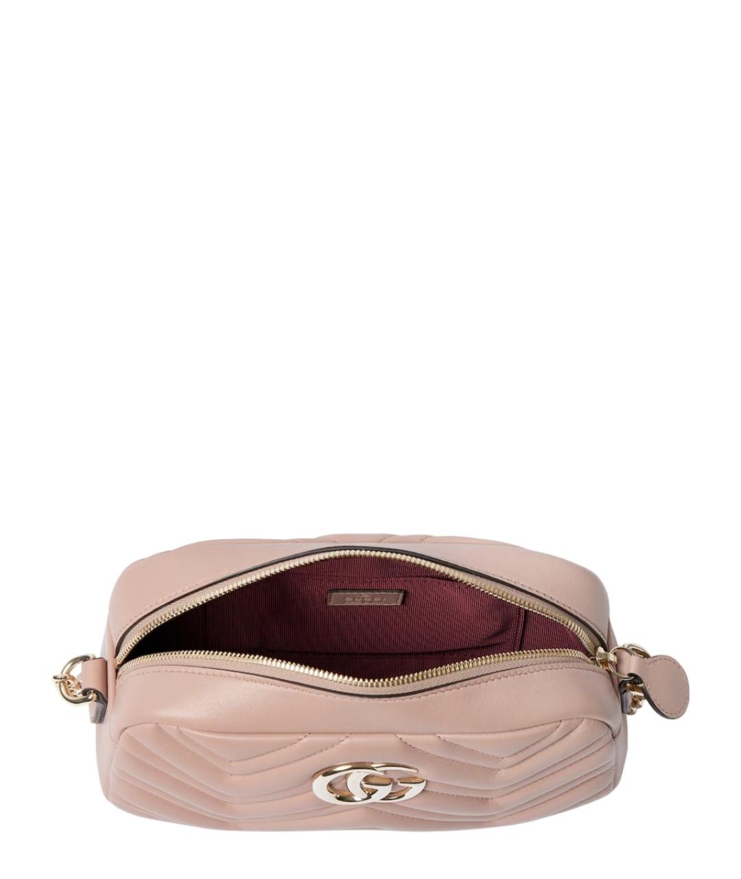 GUCCI Бежевая кожаная сумка через плечо, фото 4