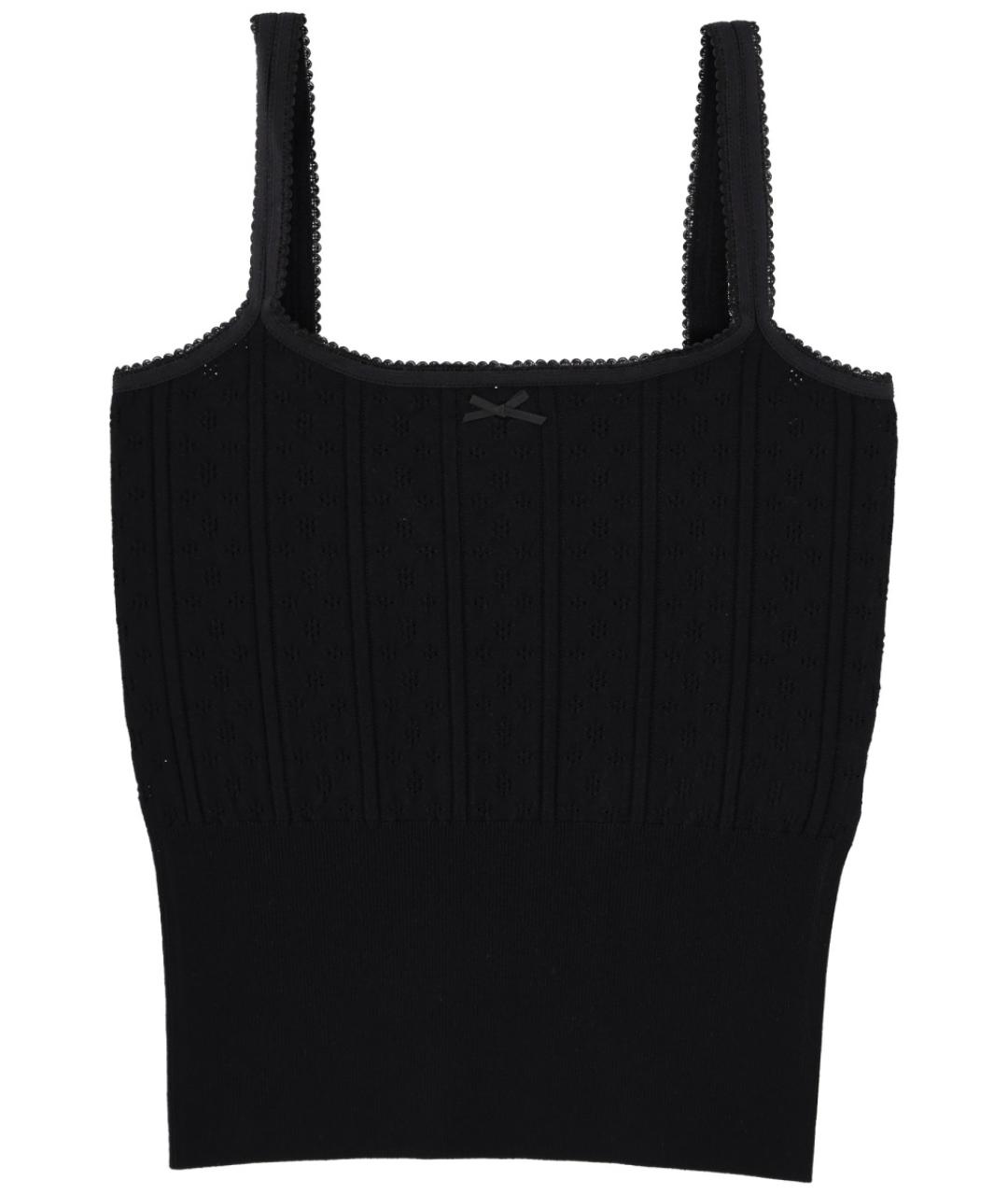 J.W.ANDERSON Черная вискозная майка, фото 1