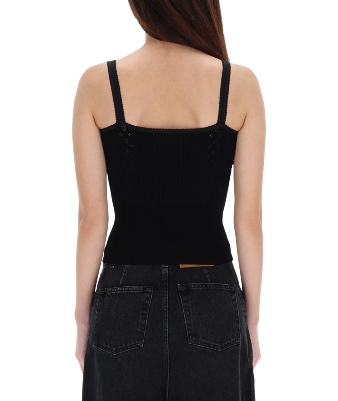 J.W.ANDERSON Черная вискозная майка, фото 4