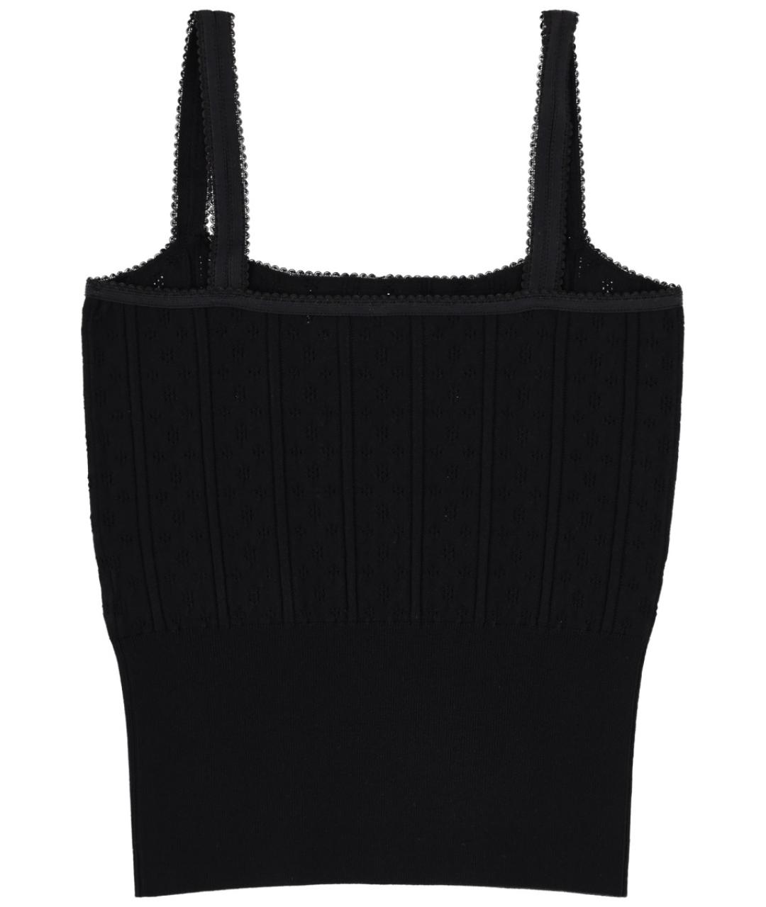 J.W.ANDERSON Черная вискозная майка, фото 2