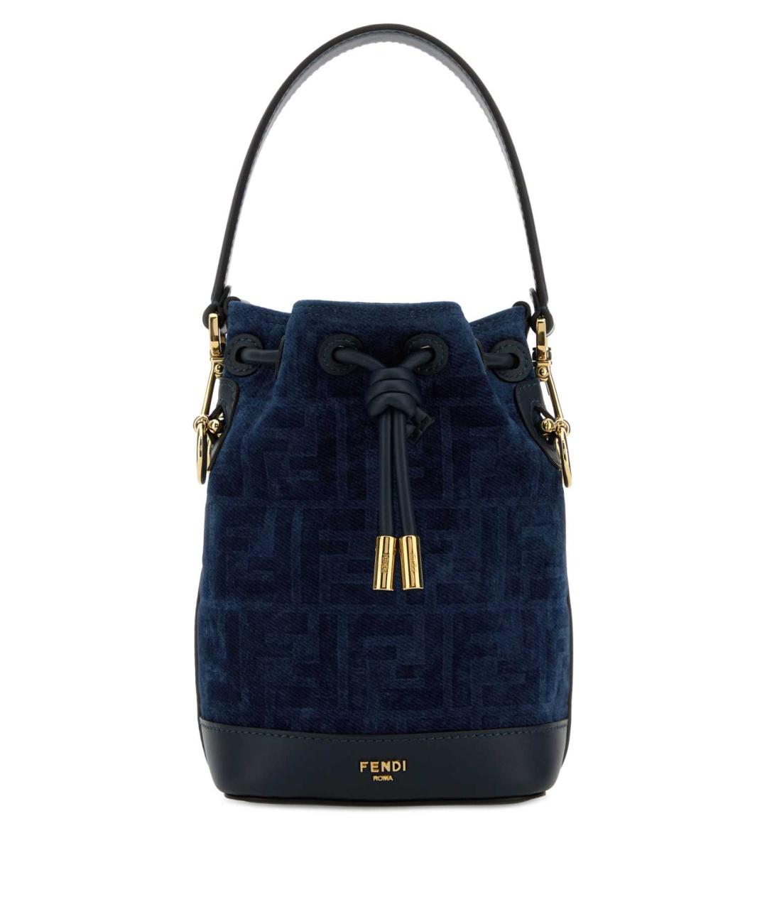 FENDI Синяя сумка с короткими ручками, фото 1