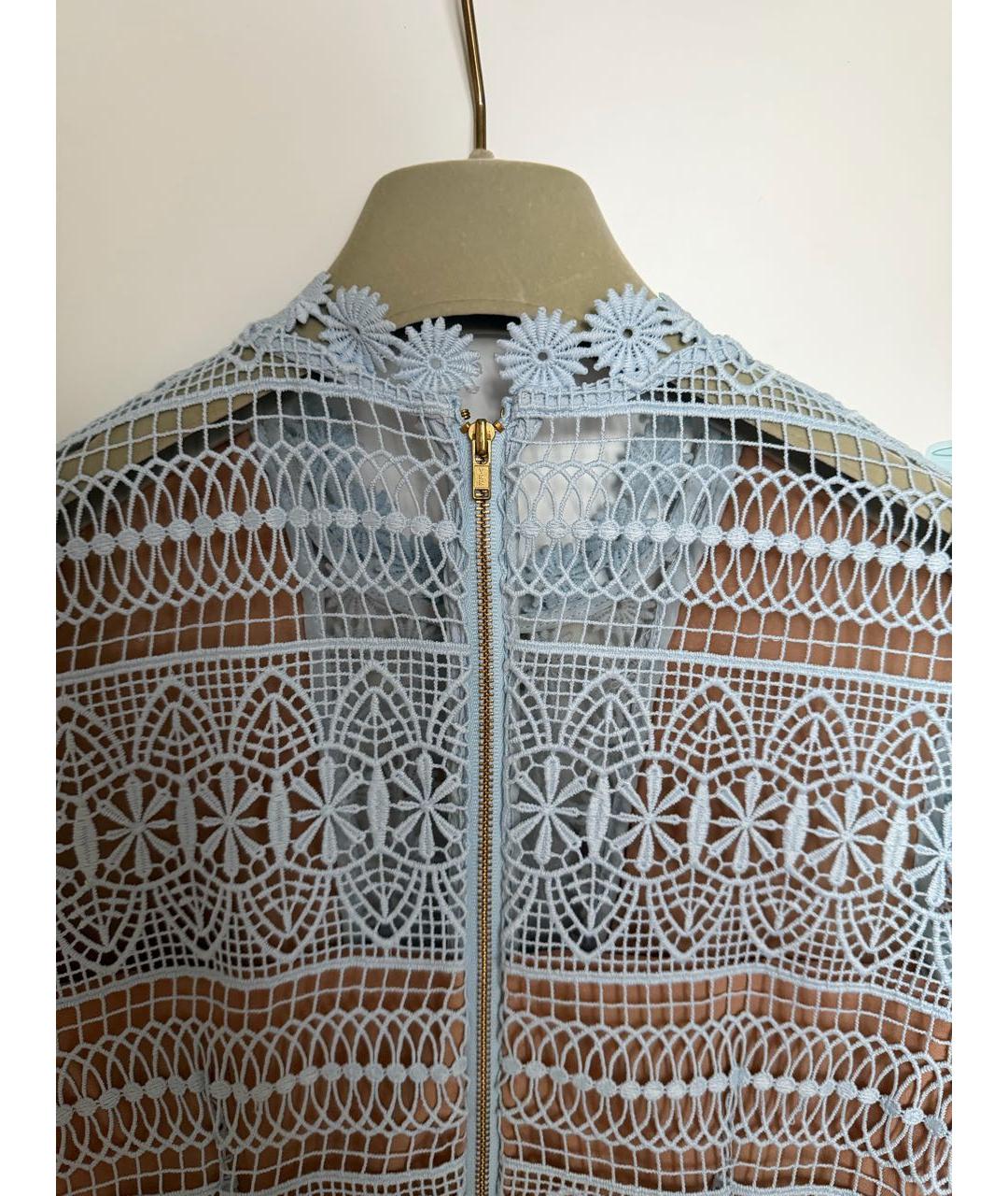 SELF-PORTRAIT Голубое полиэстеровое коктейльное платье, фото 3