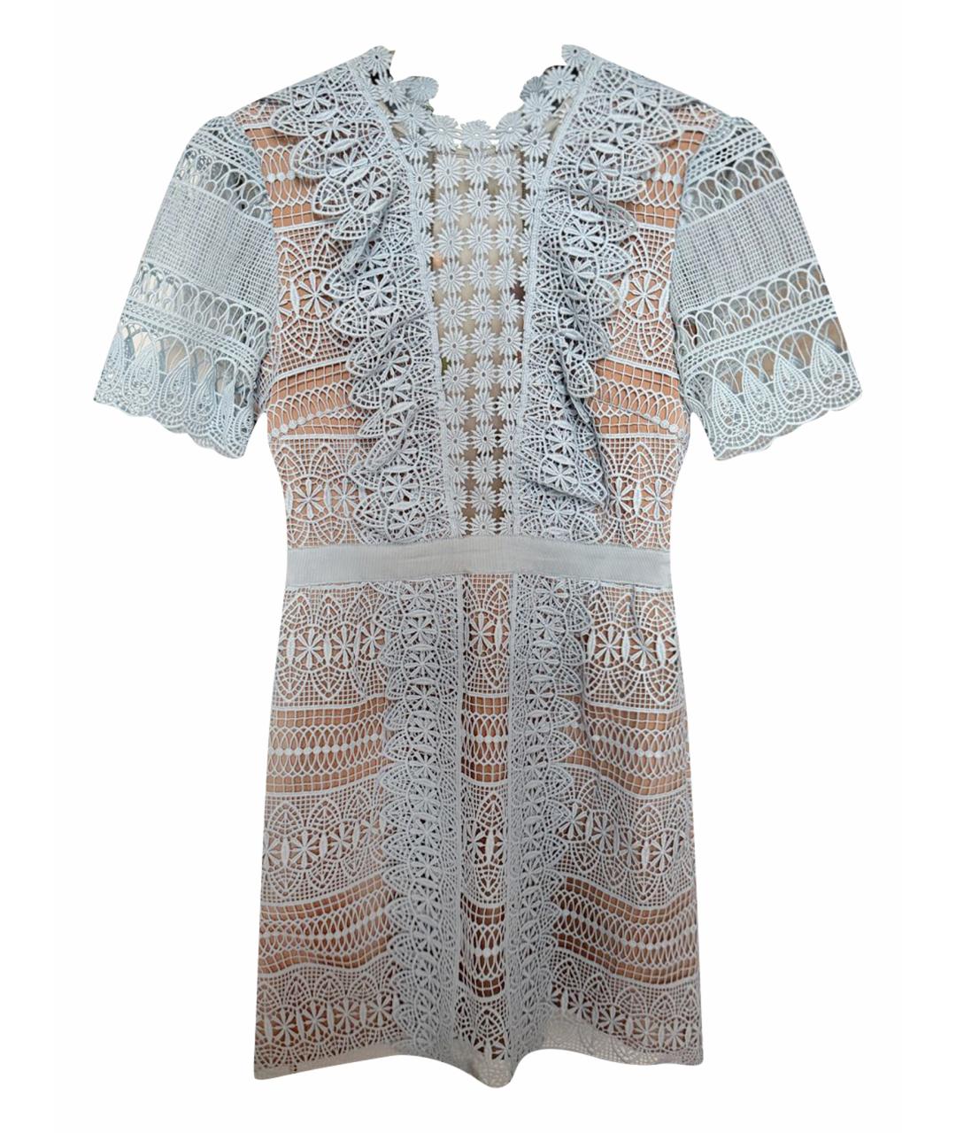 SELF-PORTRAIT Голубое полиэстеровое коктейльное платье, фото 1