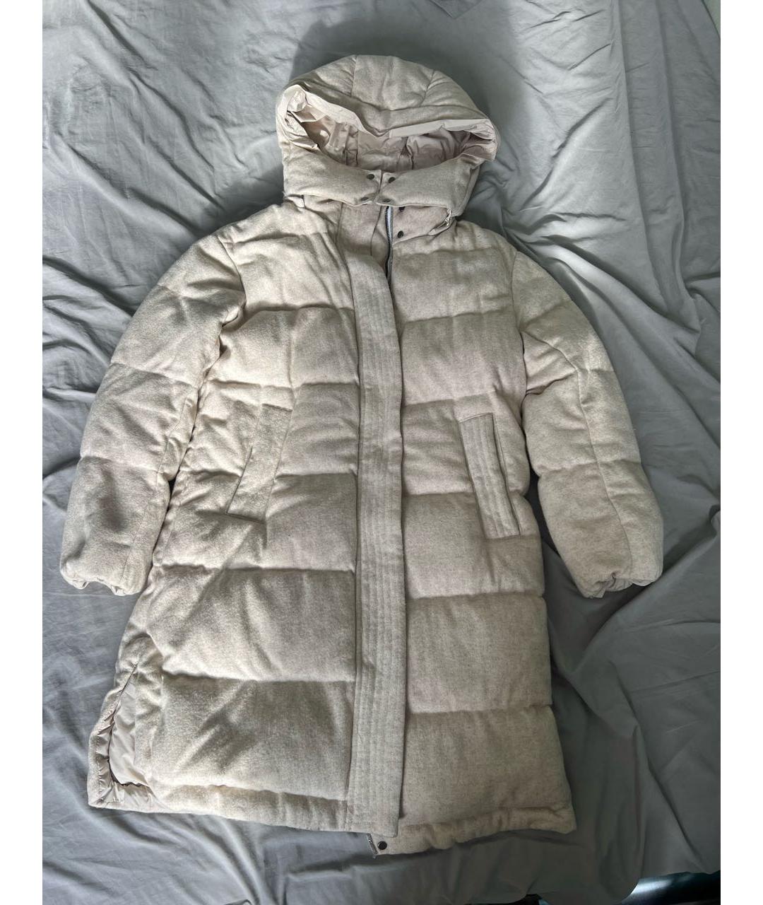 BRUNELLO CUCINELLI Бежевый кашемировый пуховик, фото 5
