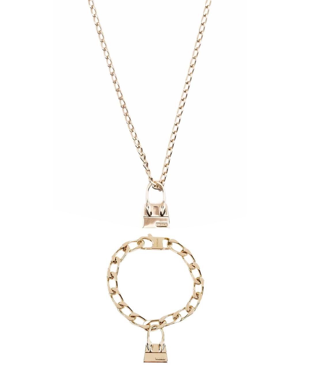 JACQUEMUS Золотой металлический комплект, фото 1