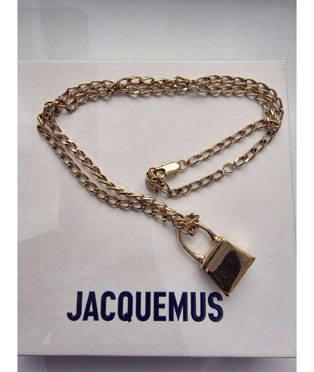 JACQUEMUS Золотой металлический комплект, фото 5