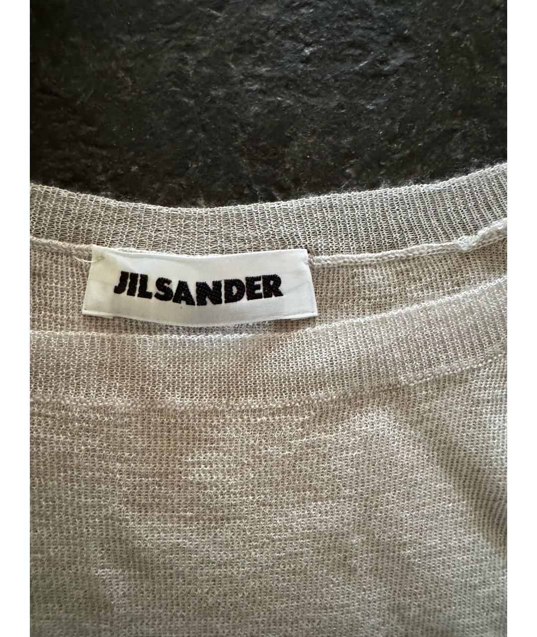 JIL SANDER Бежевый кашемировый джемпер / свитер, фото 3