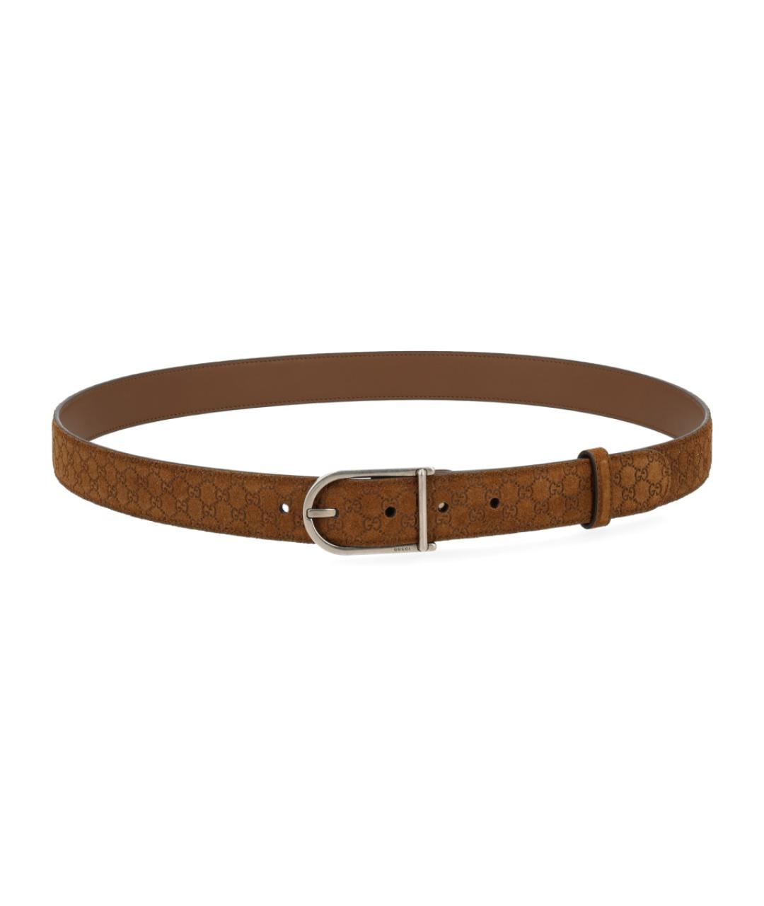 GUCCI Коричневый кожаный ремень, фото 1