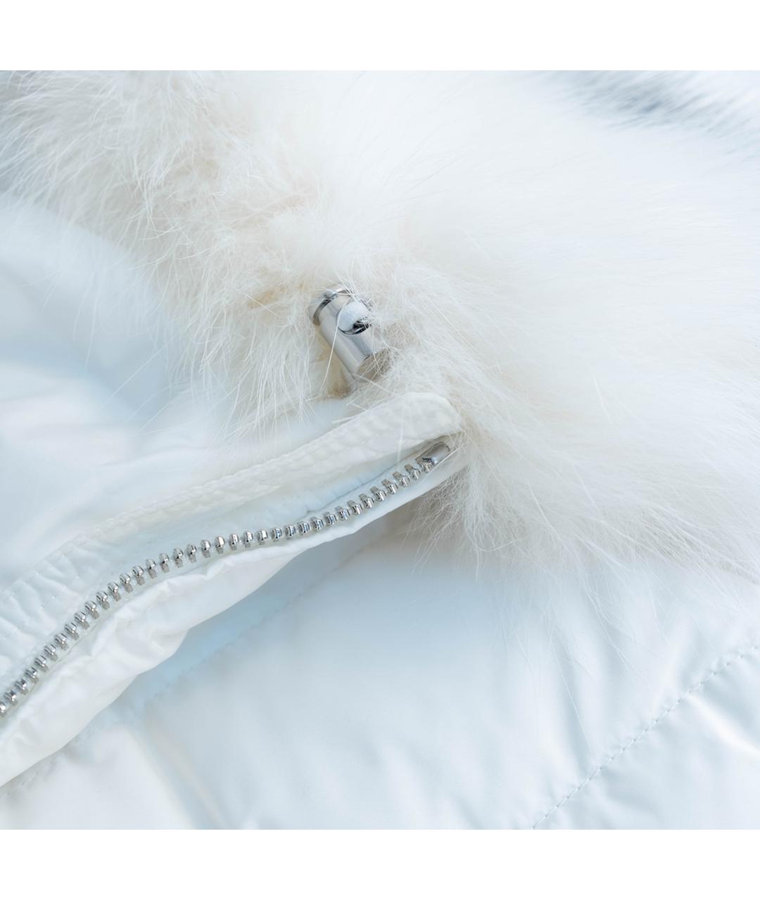 PRADA Белый полиэстеровый пуховик, фото 5