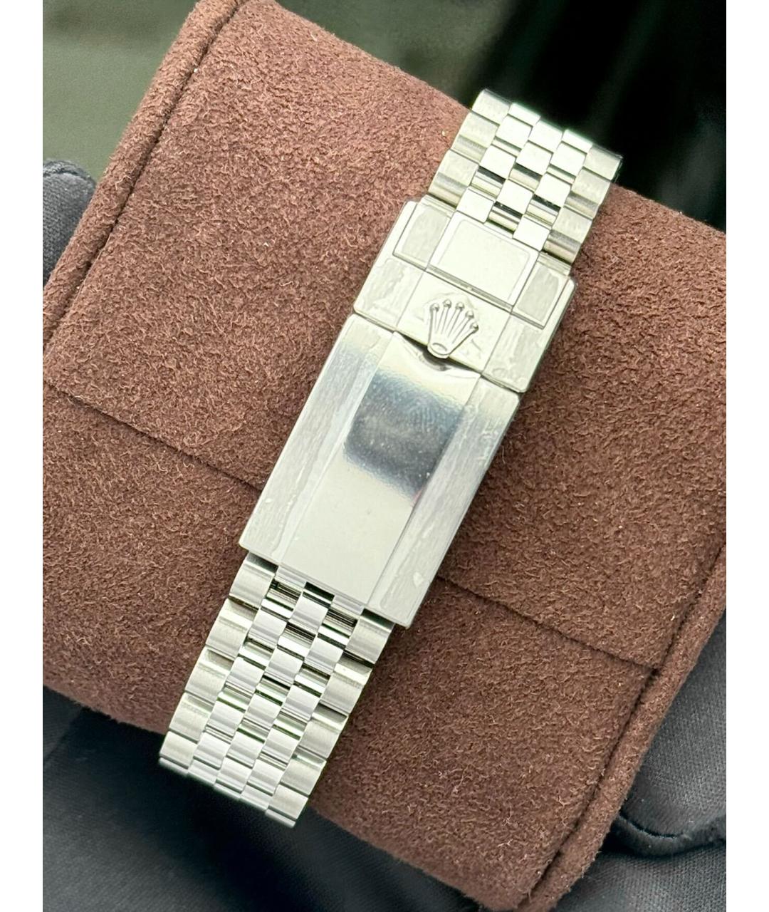 ROLEX Черные металлические часы, фото 6