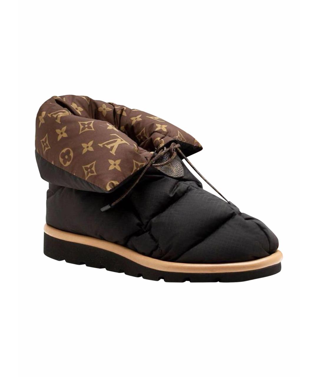 LOUIS VUITTON Черные неопреновые ботинки, фото 1