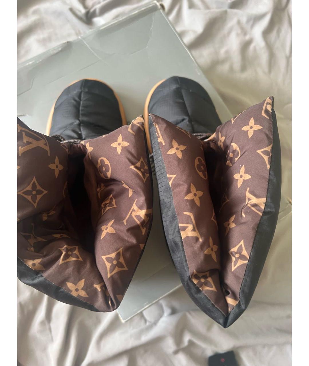 LOUIS VUITTON Черные неопреновые ботинки, фото 2