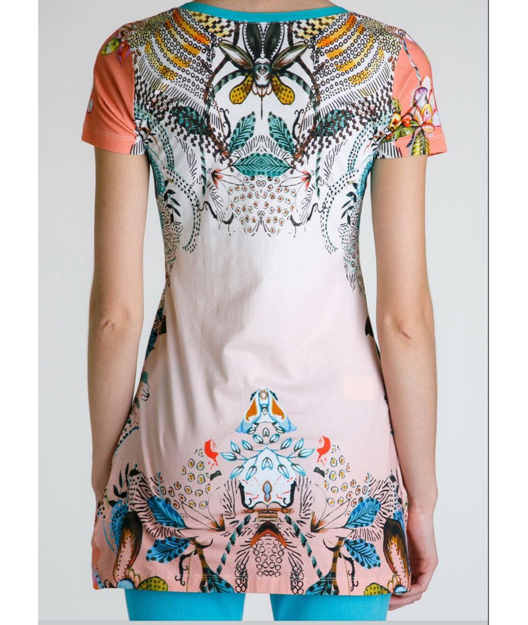 ETRO Мульти хлопко-эластановая футболка, фото 3