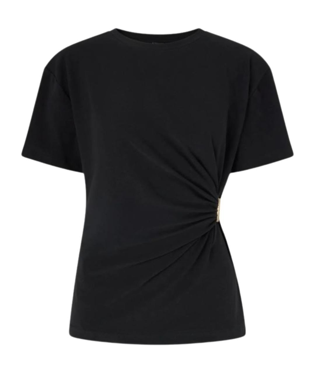 PINKO Черная хлопковая футболка, фото 1