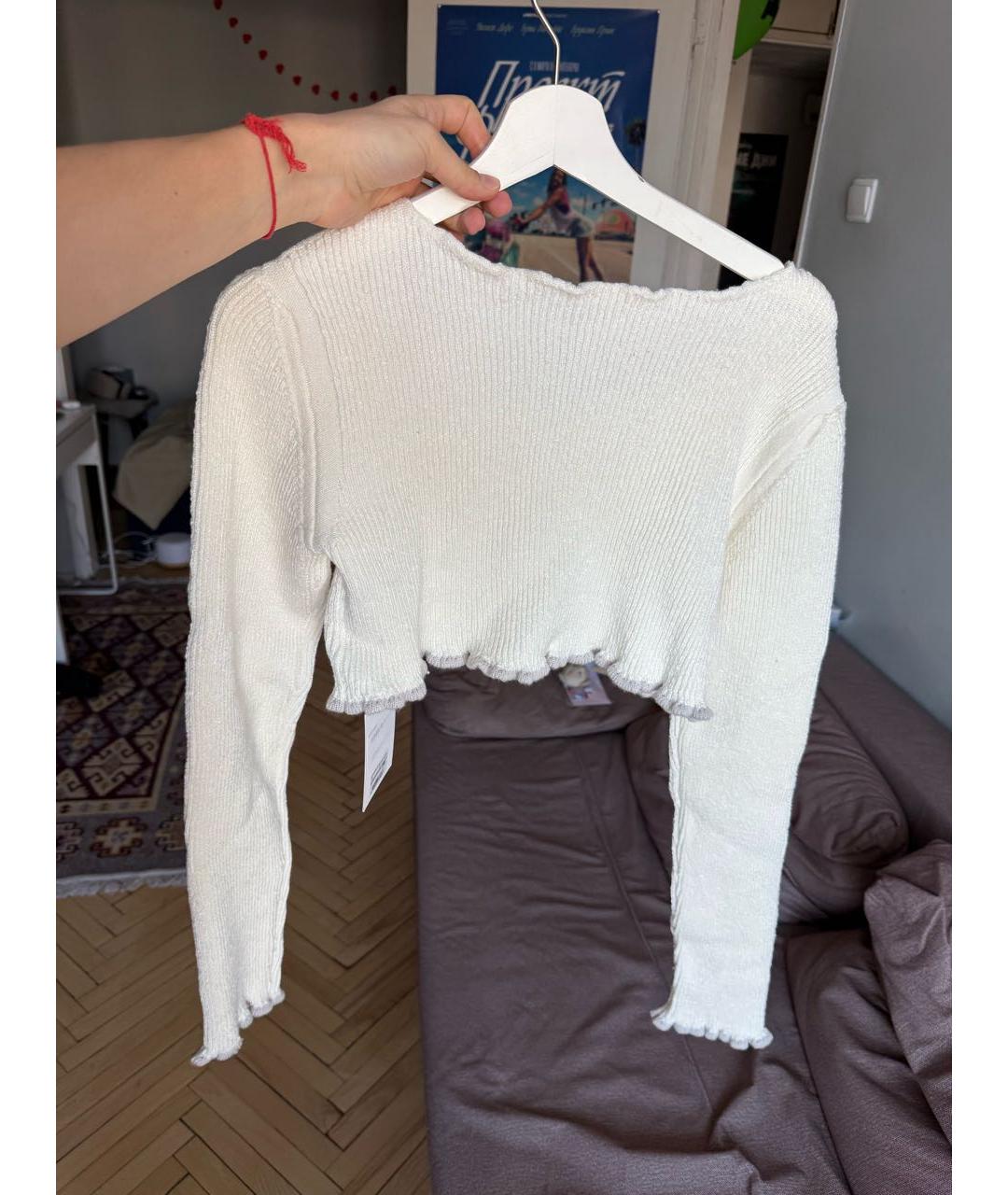 JACQUEMUS Бежевый шерстяной джемпер / свитер, фото 2