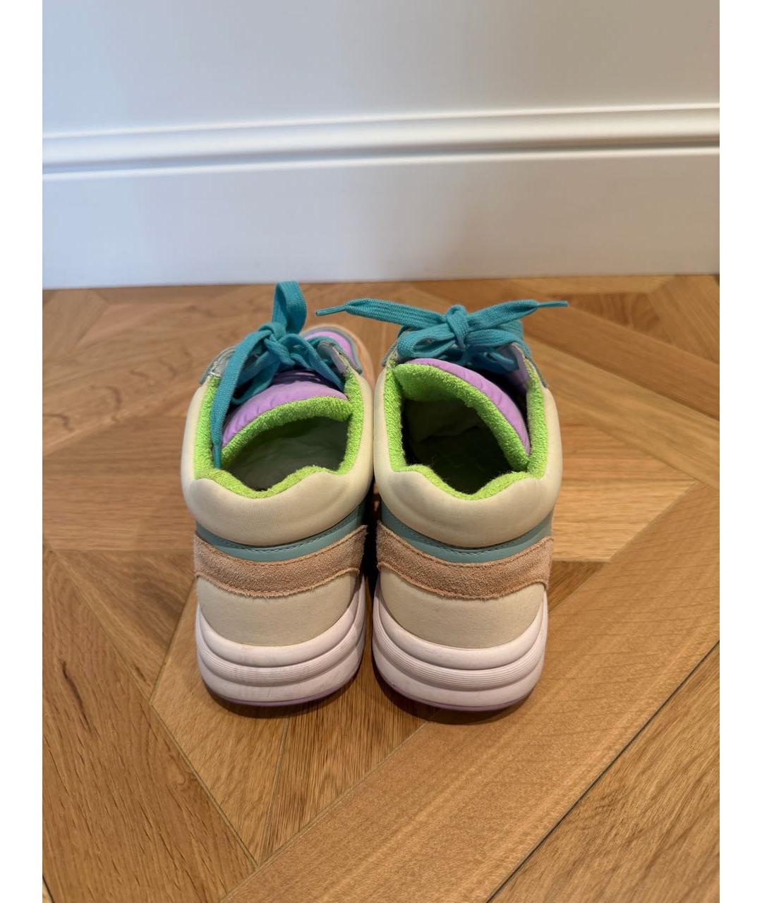 CHANEL Мульти текстильные кроссовки, фото 4