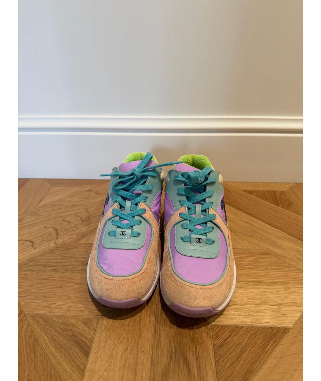 CHANEL Мульти текстильные кроссовки, фото 2