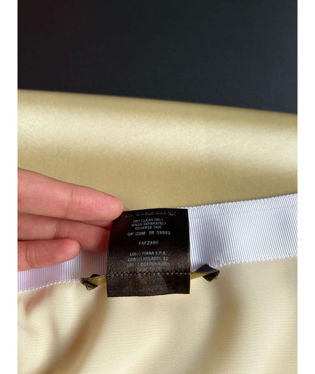 LORO PIANA Желтая юбка макси, фото 3