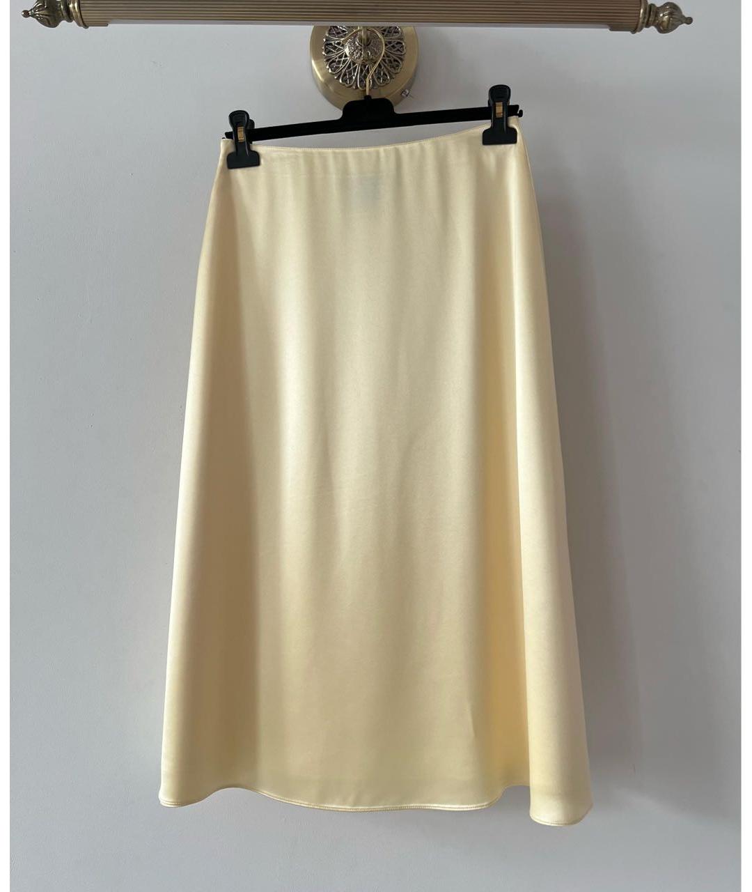 LORO PIANA Желтая юбка макси, фото 9
