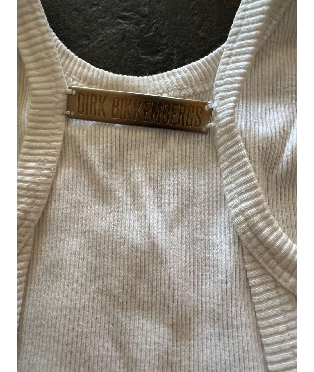 BIKKEMBERGS Белая хлопковая майка, фото 3