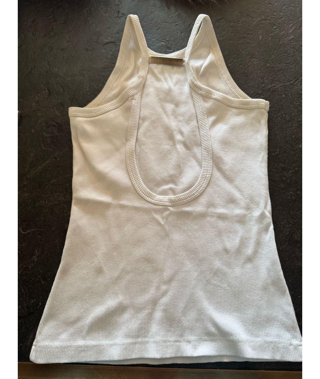 BIKKEMBERGS Белая хлопковая майка, фото 2