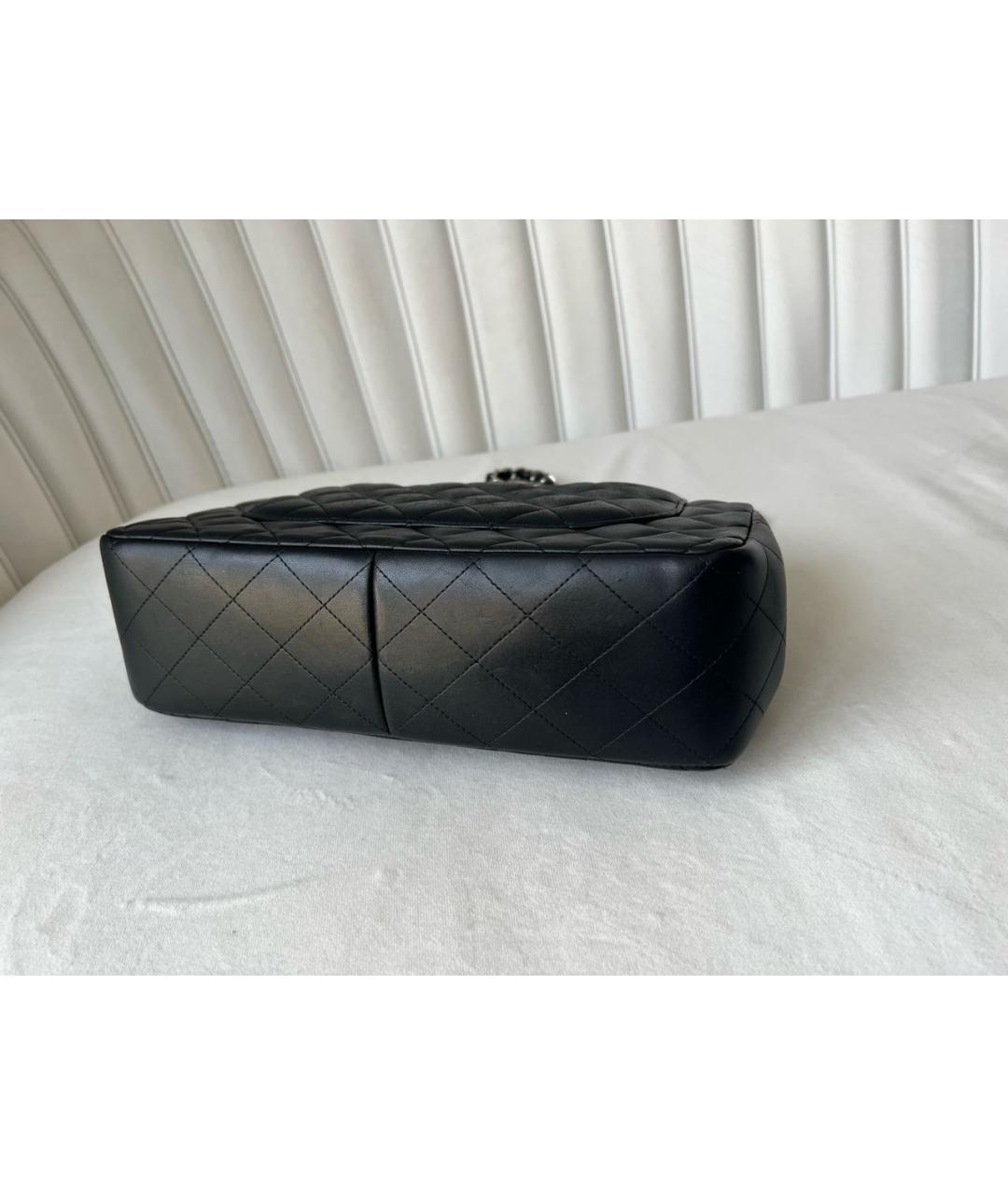 CHANEL Черная кожаная сумка через плечо, фото 3