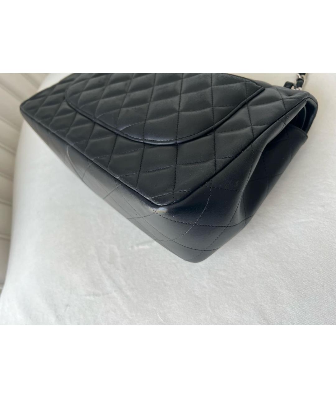 CHANEL Черная кожаная сумка через плечо, фото 8