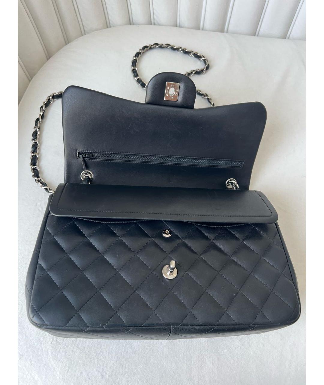 CHANEL Черная кожаная сумка через плечо, фото 6