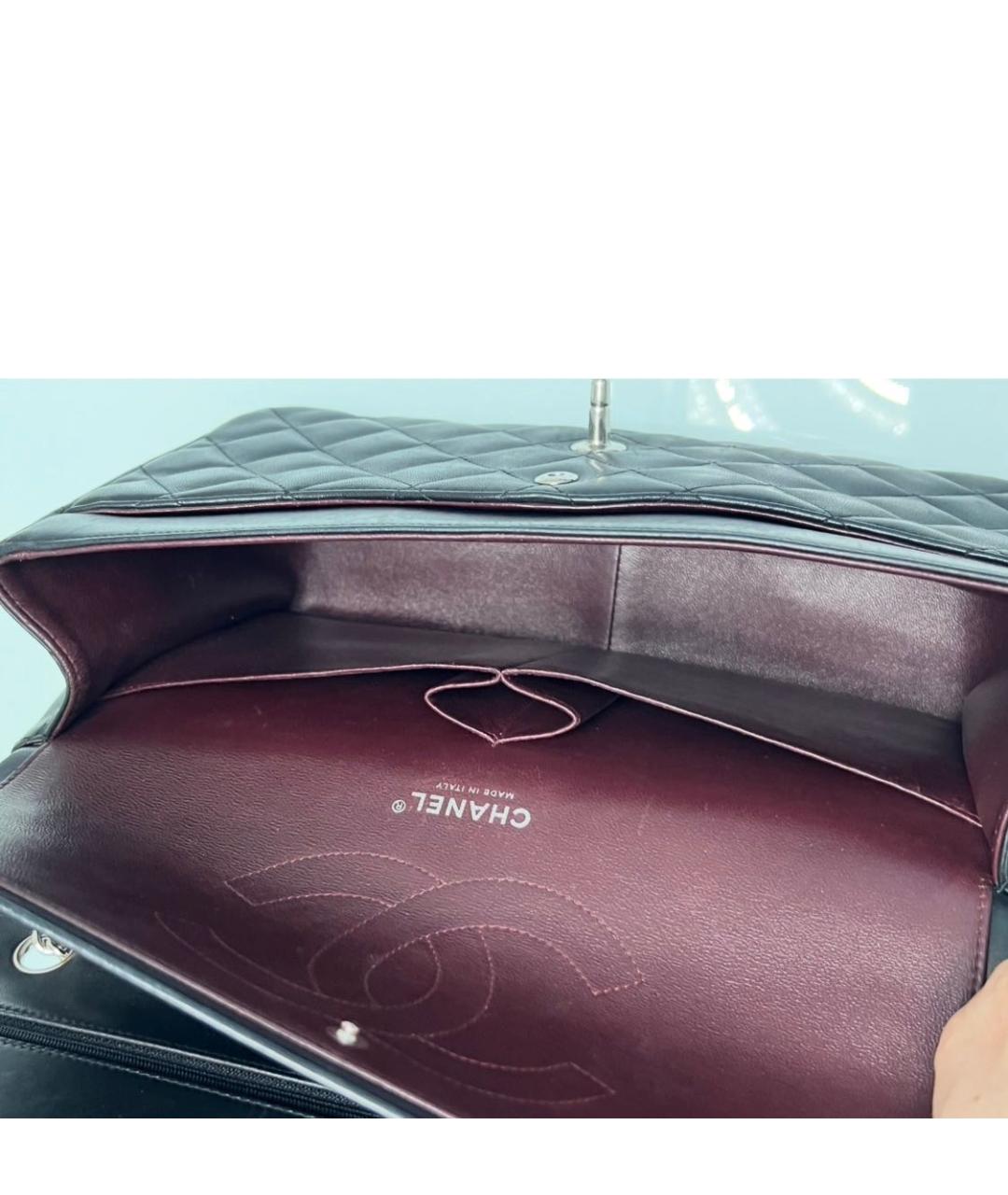 CHANEL Черная кожаная сумка через плечо, фото 4