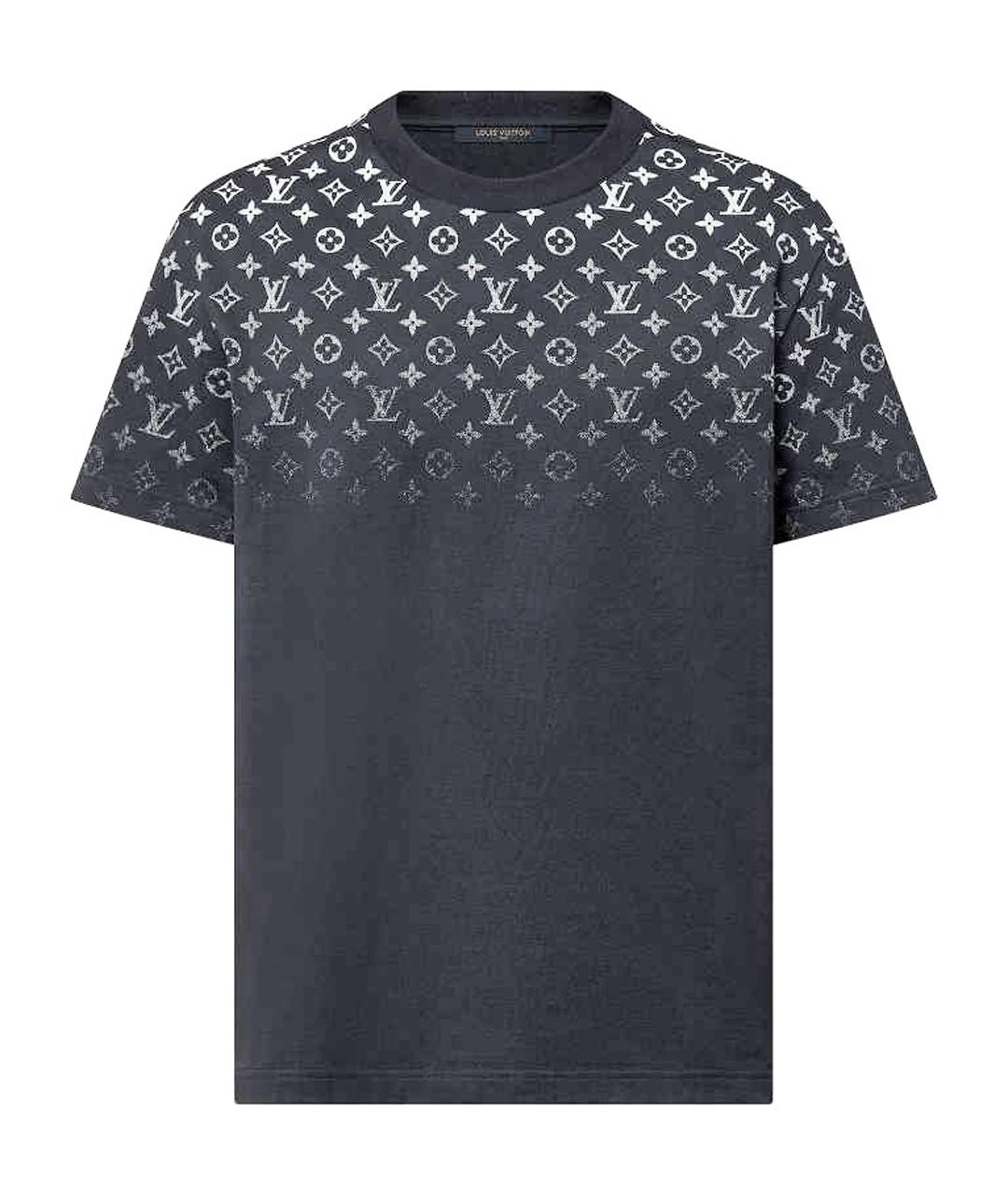 LOUIS VUITTON Антрацитовая хлопковая футболка, фото 1