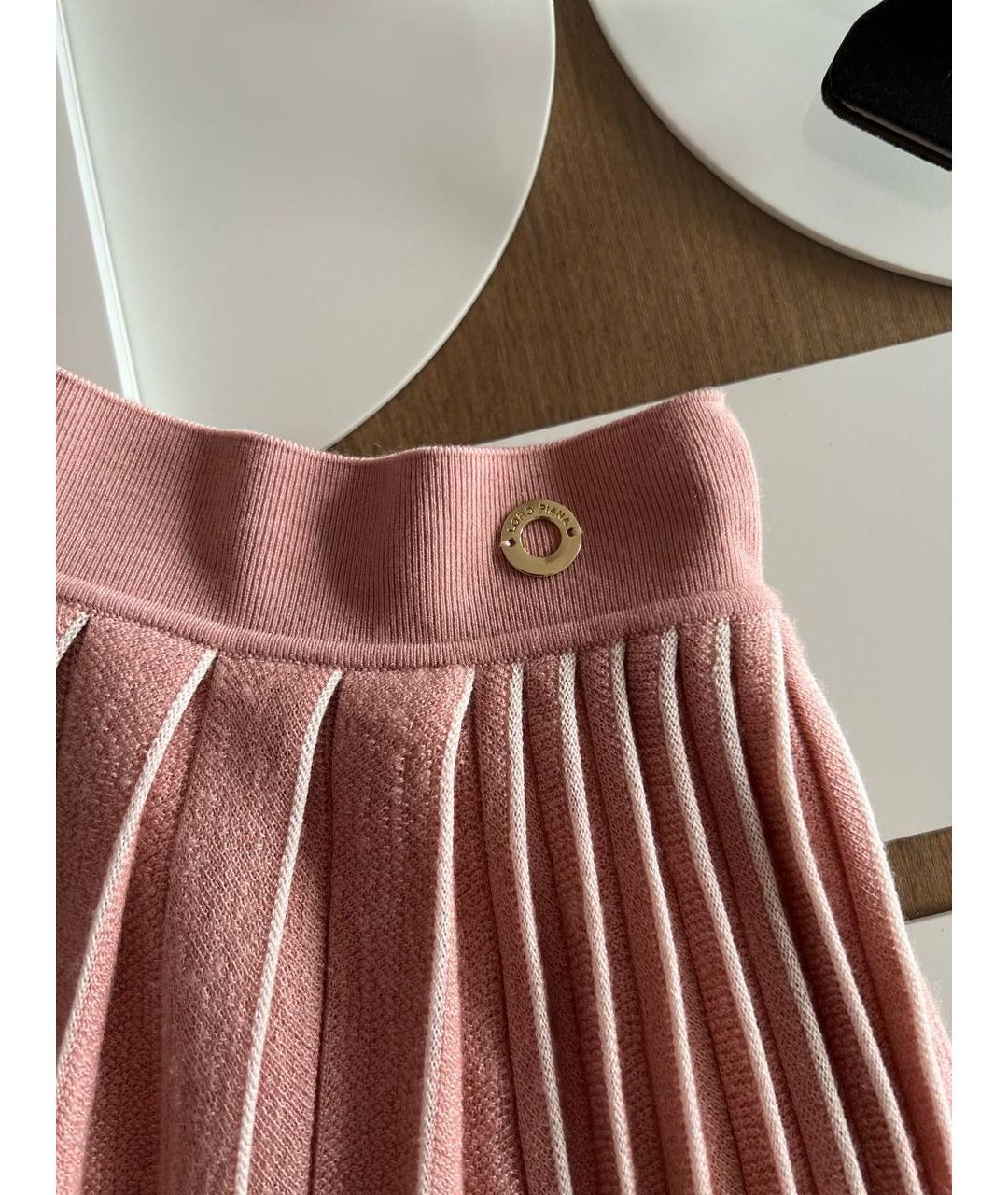 LORO PIANA Коралловая юбка макси, фото 3