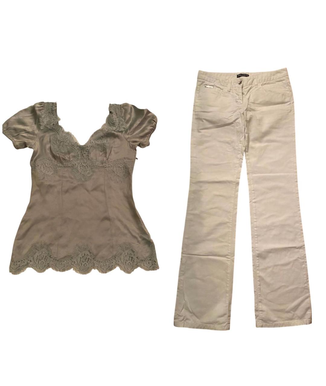 DOLCE&GABBANA Белый костюм с брюками, фото 9