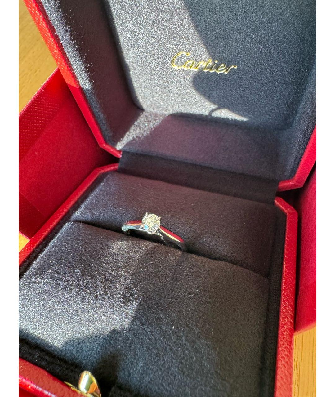 CARTIER Серебряное платиновое кольцо, фото 3