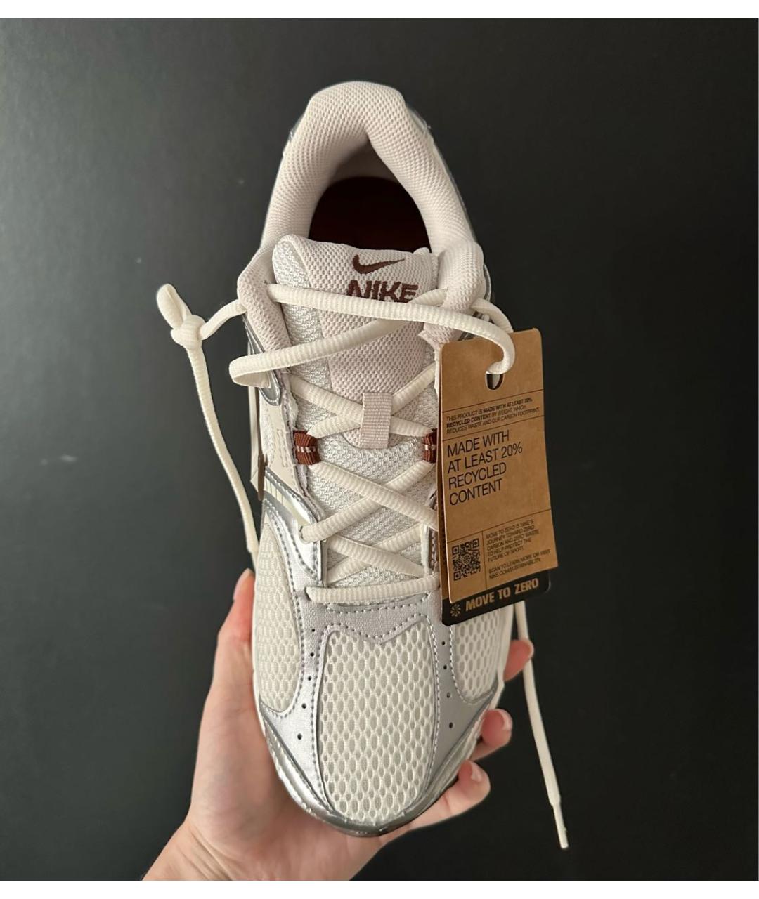 NIKE Серебряные низкие кроссовки / кеды, фото 3