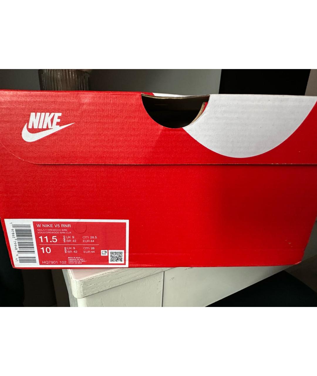 NIKE Серебряные низкие кроссовки / кеды, фото 5