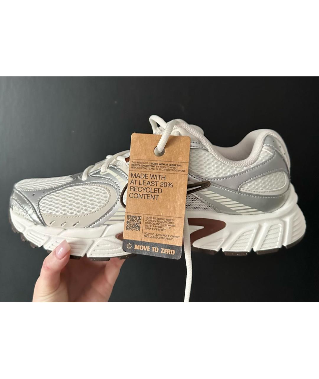 NIKE Серебряные низкие кроссовки / кеды, фото 2