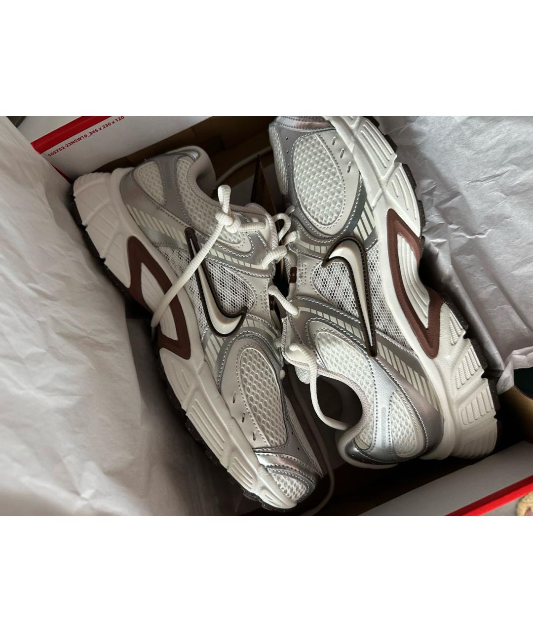 NIKE Серебряные низкие кроссовки / кеды, фото 4