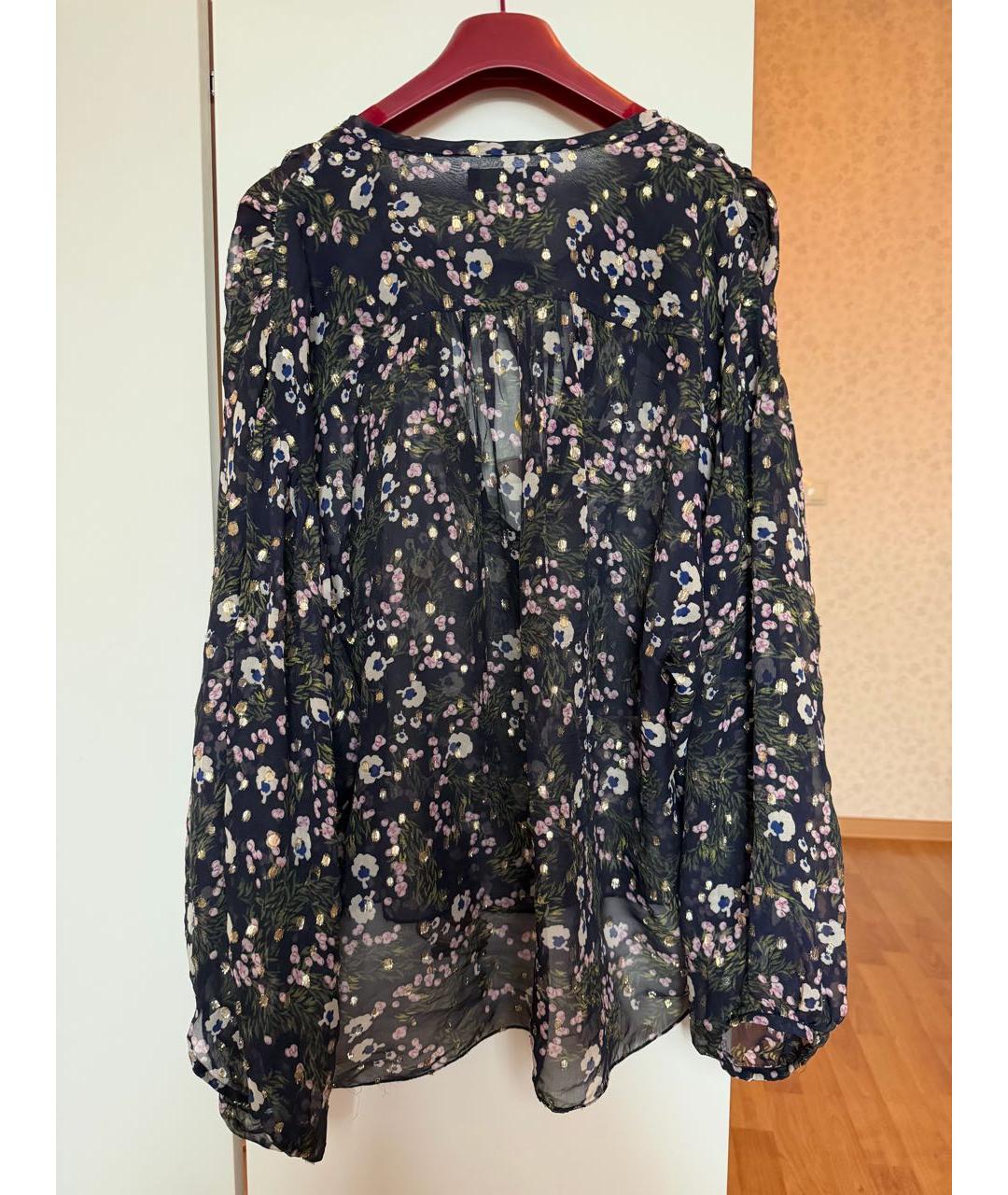 ISABEL MARANT Синий шелковый костюм с брюками, фото 2