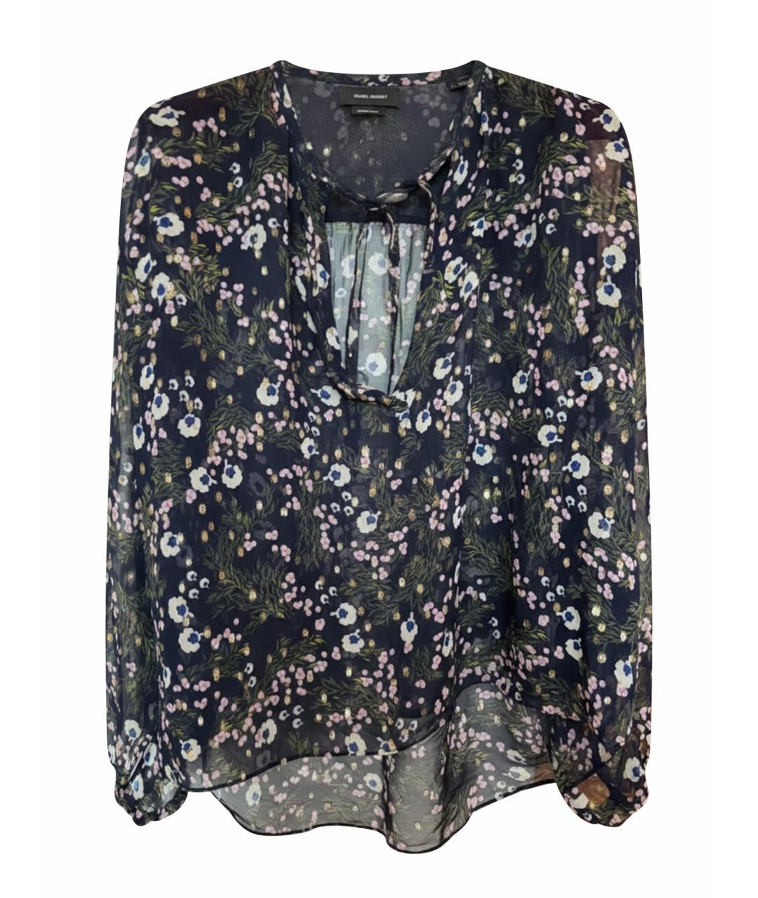 ISABEL MARANT Синий шелковый костюм с брюками, фото 1