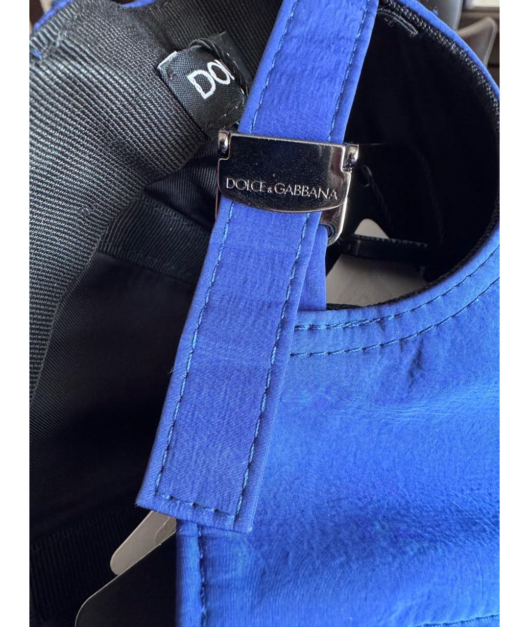DOLCE&GABBANA Синяя кепка/бейсболка, фото 4