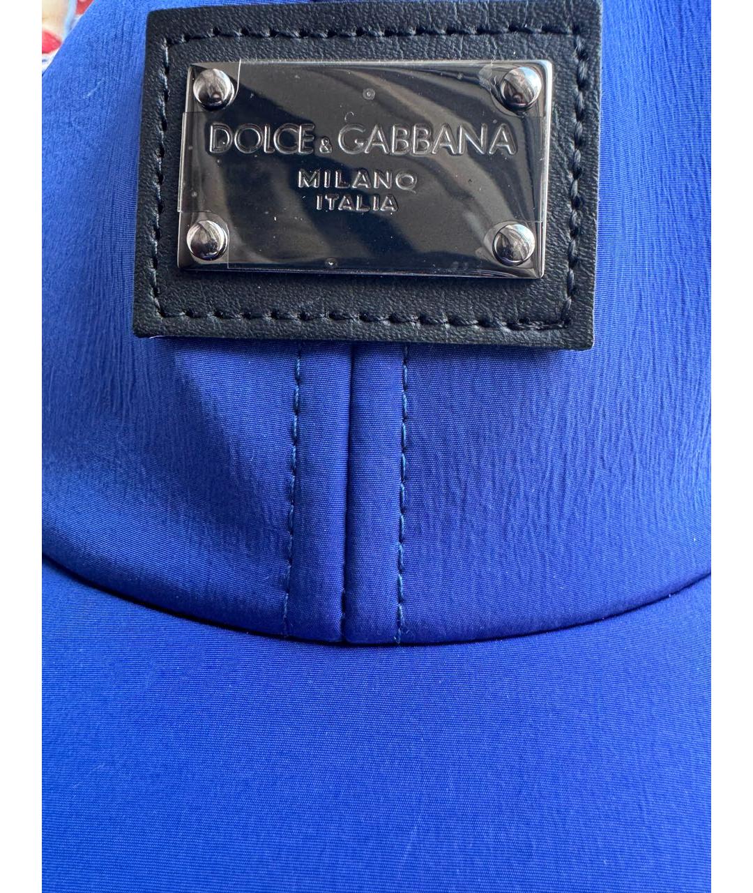 DOLCE&GABBANA Синяя кепка/бейсболка, фото 3